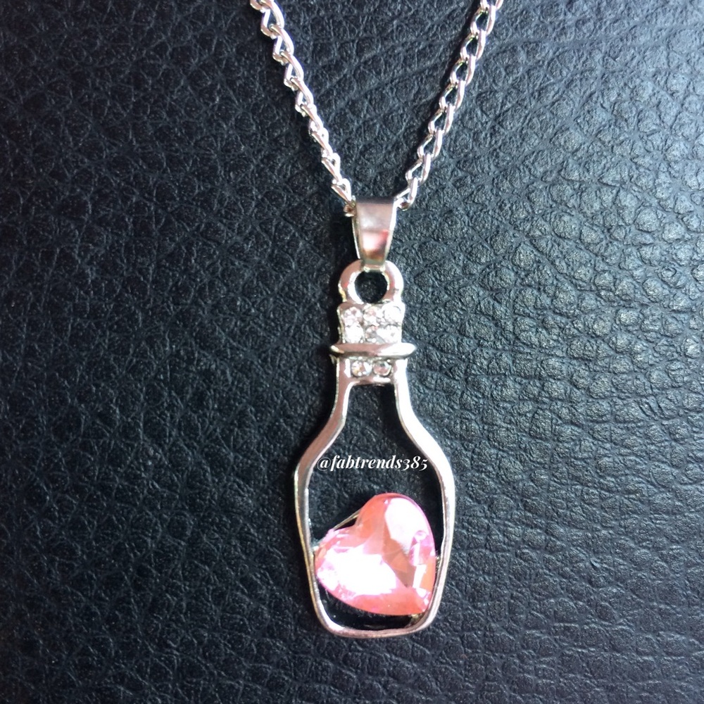 Heart In A Bottle Necklace